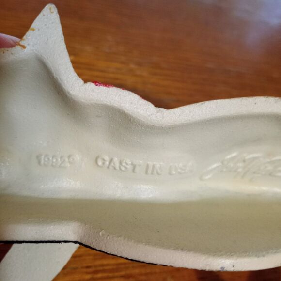 Vintage John Wright Cast Metal Cat Shelf Sitter Sleeping 1992 USA kitten - Picture 6 of 7